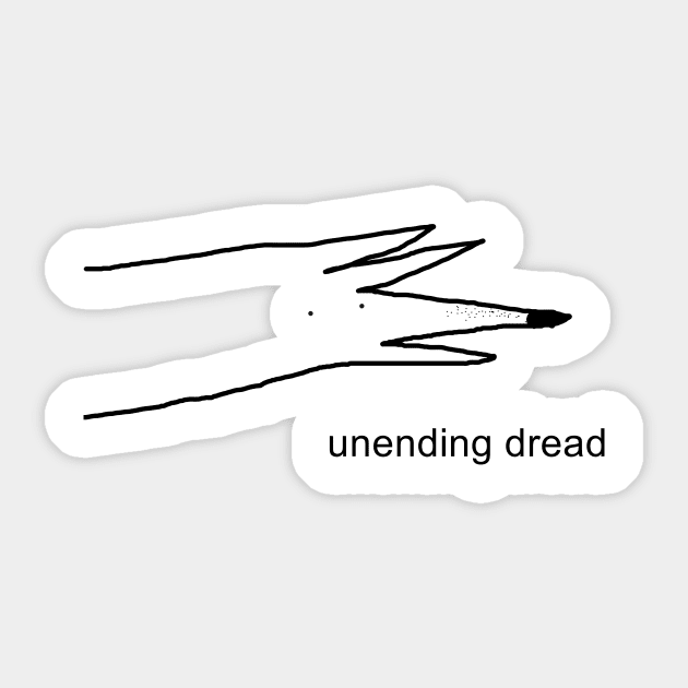 Unending Dread Sticker by VariousGarbage